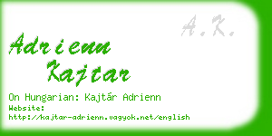 adrienn kajtar business card